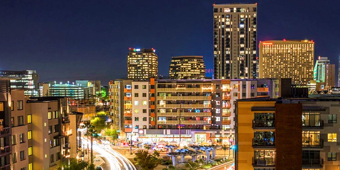 Downtown Phoenix at night